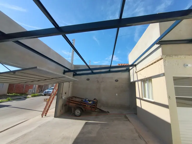 Estrutura metálica para cobertura residencial executada pela MR Estruturas